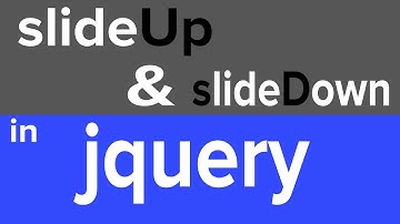 JQuery slideUp and slideDown Function in English - Learn How jquery sliders function work || english