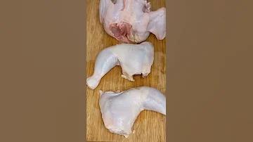 Как разделать курицу за шесть движений ножом!