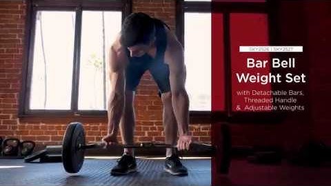 SKY2526 SKY2527 Curl Bar Weight Set