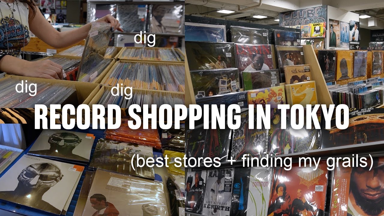 Japanese Record Store vinyl record shopping in tokyo ♪ (japan vlog) - YouTube
