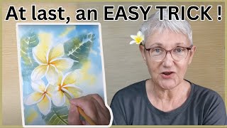 Draw and Paint the EASIEST Frangipani EVER!