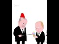 كاريكاتير روسي تحت عنوان سكين في الظهر