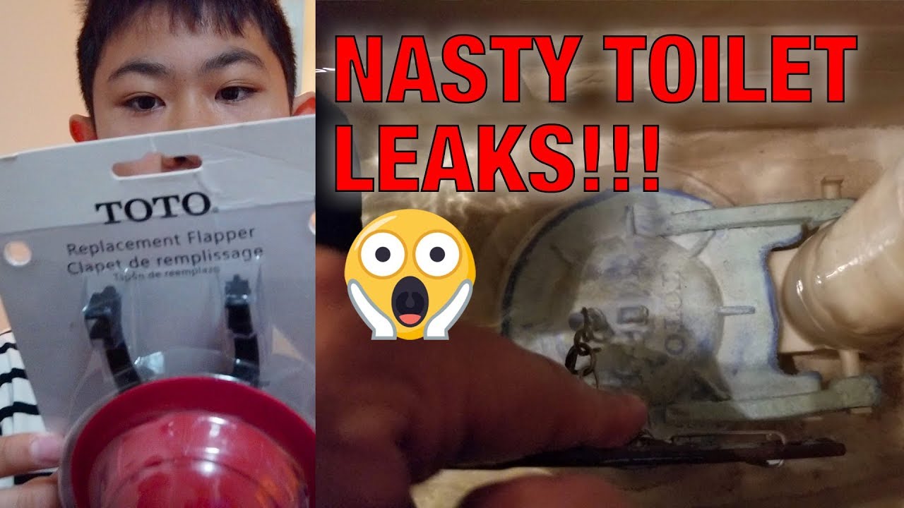 How To Replace A Toto Flapper Valve On A Leaking Toilet Jesse Handles It Youtube