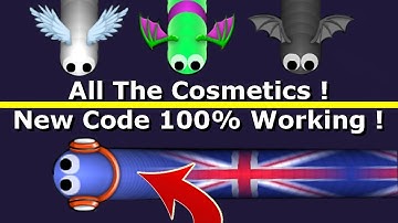 NEW CODE SLITHER.IO - SLITHERIO ALL COSMETICS WINGS ETC