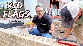 How NOT to Build a retaining wall.  RED FLAGS, common mistakes, bad designs pt1