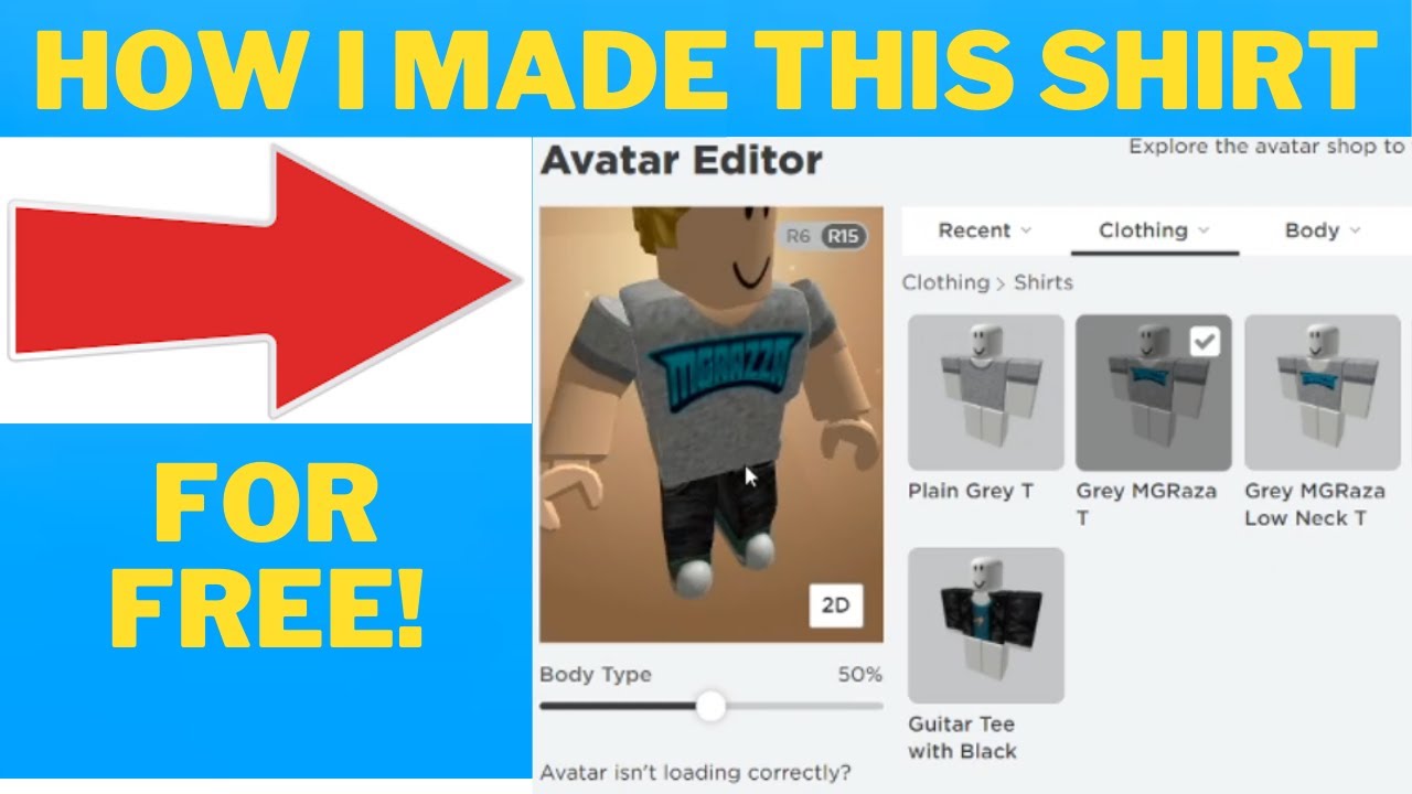 How to Make Your Own Roblox Shirt (FREE) 