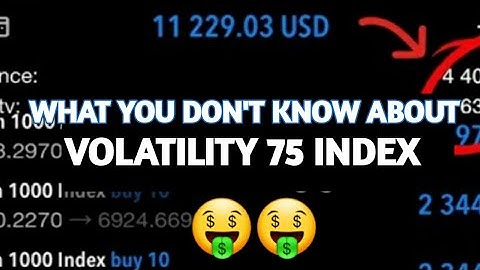 Volatility 75 index strategy for beginners $10 - $100