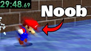 Noob Tries Super Mario 64 Speedrunning  LIVE