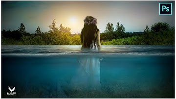 Women in Water Fantasy Manipulation Adobe Photoshop Touch Photo Editing Tutorial step by step in PH