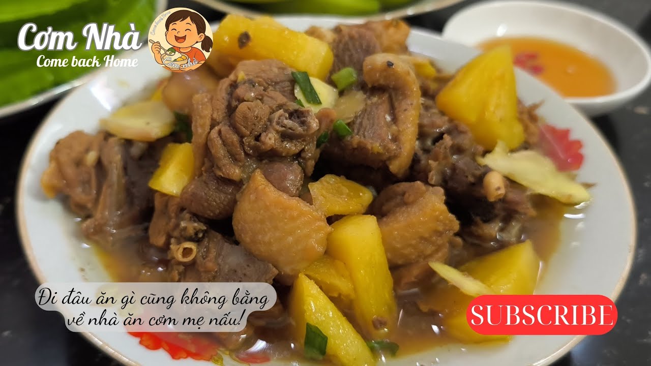 Vịt kho khóm. Vietnamese-style braised duck with pineapple | Cơm Nhà - Come back Home #comnha