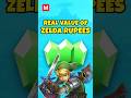 How Much Is a Zelda Rupee Really Worth? #zelda #nintendo #gaming #shorts