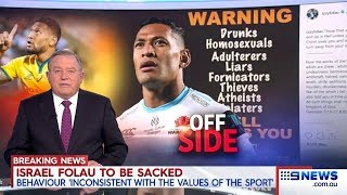 Honourable Israel Folau Battles Up For Freedoms.(Rugby Union) Seven + Nine News