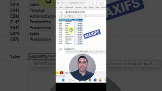 Maxifs Formula | Maximum with a condition