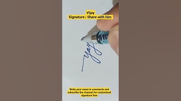 Vijay | Signature | Amazing Signature | Style | #shorts