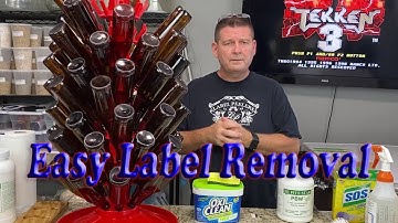 How to Clean and Sanitize Beer Bottles for Home Brewing and Remove the Labels Easily.