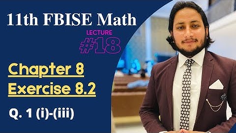 11th Class Math || Ch 8 Mathematical Induction & Binomial Theorem || Ex 8.2 Question 1 part i to iii