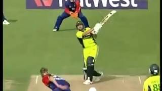 Shahid Afridi first ever T20 International innings 2006 (Rare) screenshot 2