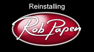 Reinstalling your Rob Papen Products