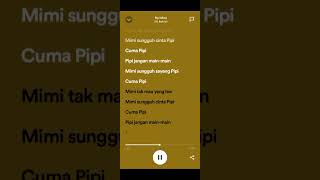 Pipi Mimi|Siti Badriah| Lirik| Top Tiktok #fypシ #pipimimi #sitibadriah #trending #fujian