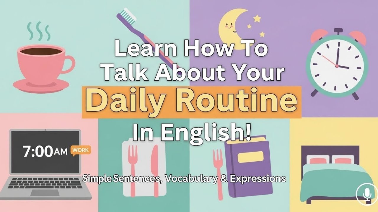 How to Talk About Your Daily Routine in English | Easy Dialogue - YouTube