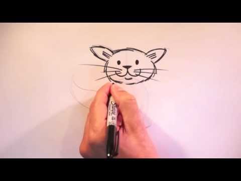 How to draw a cute cartoon Cat