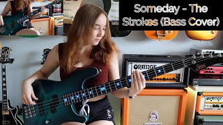 The Strokes - Someday (Bass Cover with TABS!) 