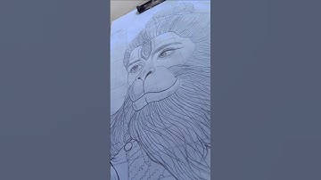 How to draw Hanuman ji🚩[#Part 1]🚩Hanuman ji sketch outline #sketch #Hanumanji#outline