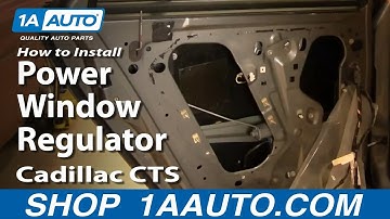 How To Replace Rear Power Window Regulator 03-07 Cadillac CTS