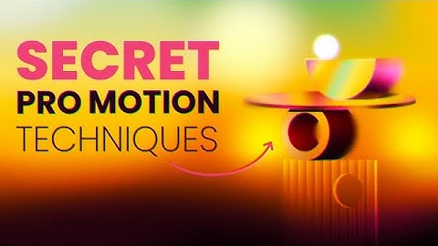Learn these PRO Motion Design Techniques...fast