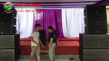 Dàn loa array khủng nhất Hà Tĩnh