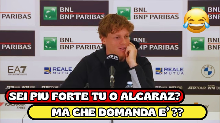Sinner in conferenza risponde al giornalista su Alcaraz ! La risposta e' una chicca 😂