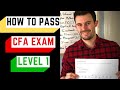 HOW TO PASS THE CFA EXAM WITH A FULL-TIME JOB (Level 1 CFA Exam)