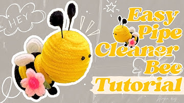 🌟 Super Gemakkelijke Bij van Pijpenrager Tutorial 🐝 | Schattige Dierenknutsel DIY voor Beginners!