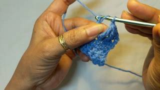 HOW TO WORK A TRIPLE CROCHET 2-TOG (trc 2-tog) - U.S method