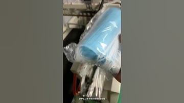 Medical face mask L bar film wrap bag packaging machine testing video