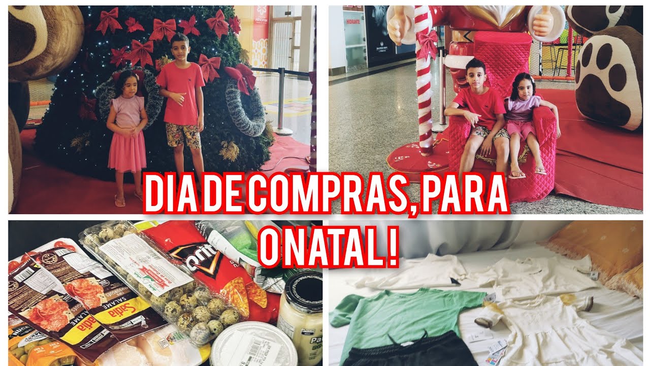 Compramos os looks de natal 🌲🥰 compramos tbm os ingredientes dos pratos q vamos levar 🤤