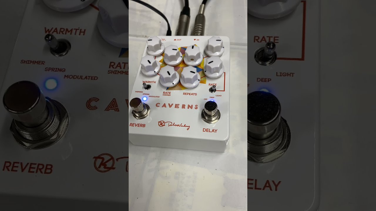 KeeleyのCAVERNS delay reverbの2in1ペダルサウンドチェック