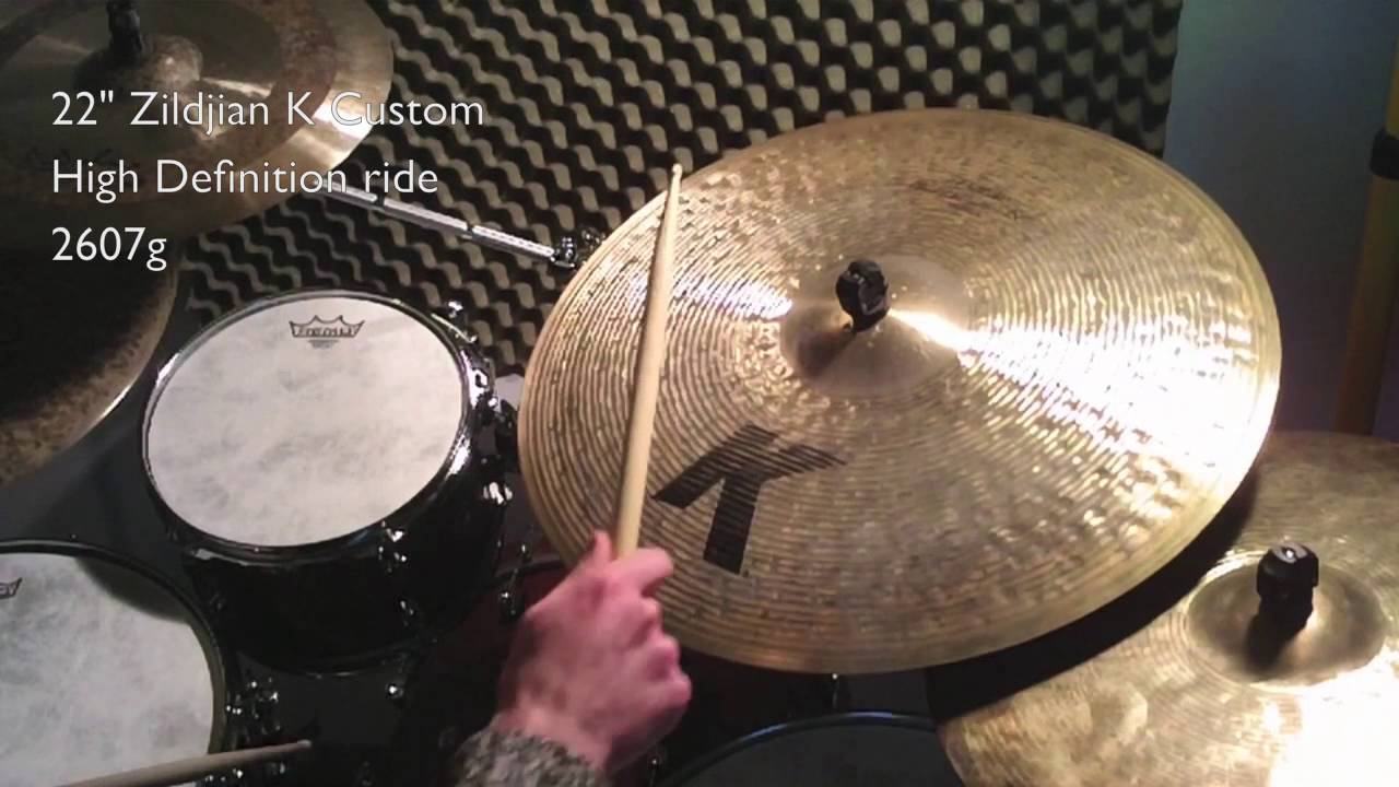 Ride cymbal video blog 39 22" Zildjian K Custom High Definition ride
