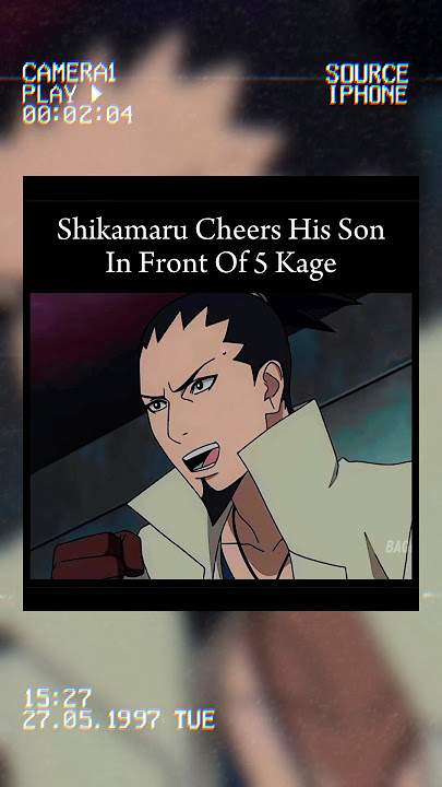 Shikamaru Cheers His Son In Front Of 5 Kage || Shikamaru Funny Moment 🔥 #shorts #anime #naruto