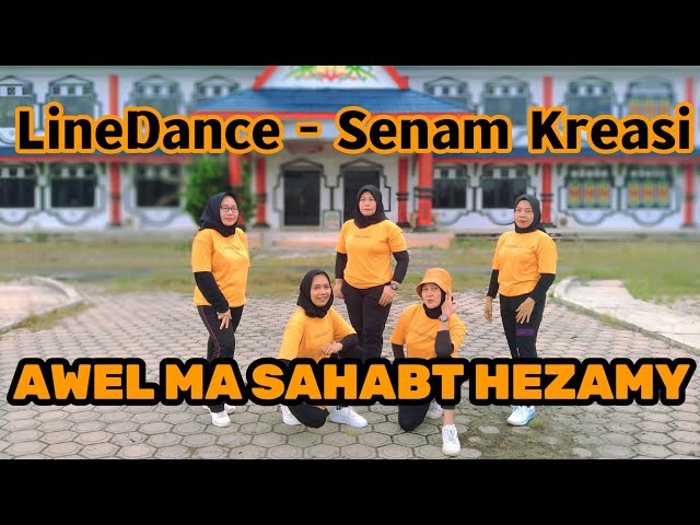 Awel Ma Sahabt Hezamy // Line Dance // Beginner // Senam Kreasi //10.06.23 class=