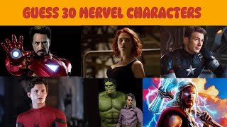 Guess 30 Marvel Characters | Guess The Marvel Character Hard