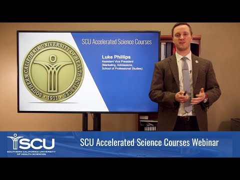 SCU Accelerated Science Courses Webinar