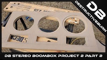 DIY Stereo Boombox Project 2 Part 2 - Planning and Building the DIY Boombox