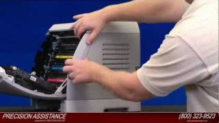 HP Color LaserJet 2600N Transfer Belt Kit Instructional Video - YouTube