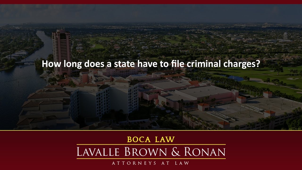 How Long Does A State Have To File Criminal Charges YouTube How Long Does A State Have To File Criminal Charges YouTube