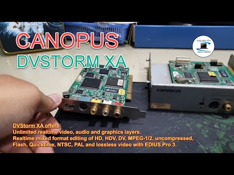 PCI VIDEO EDITING & CAPTURE CARD SERIES #01 : Canopus DVStorm XA