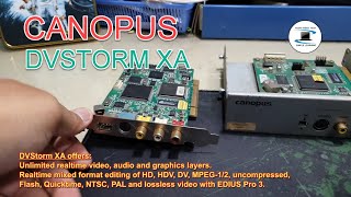 PCI VIDEO EDITING & CAPTURE CARD SERIES #01 : Canopus DVStorm XA