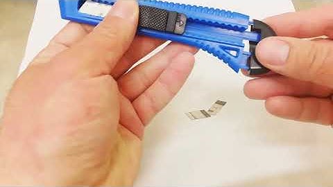 Cách thay lưỡi dao rọc giấy