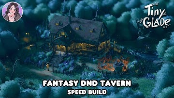 Building the ULTIMATE DND Tavern 🍺 |  Tiny Glade Speed Build