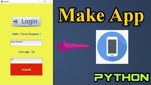 Simple app using Python Kvy | LogIn page python